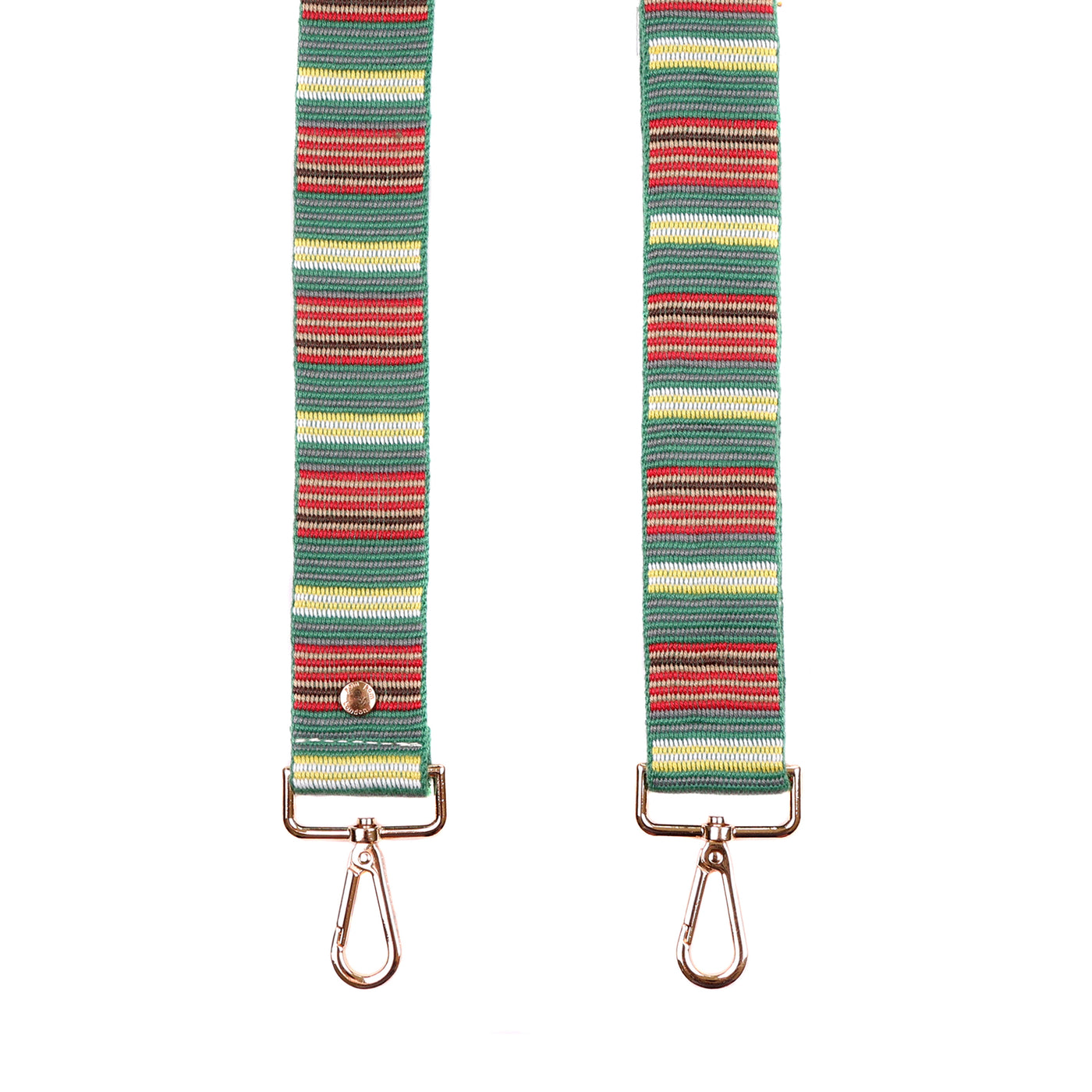 Strap Green Multi Stripe-Pom Pom London