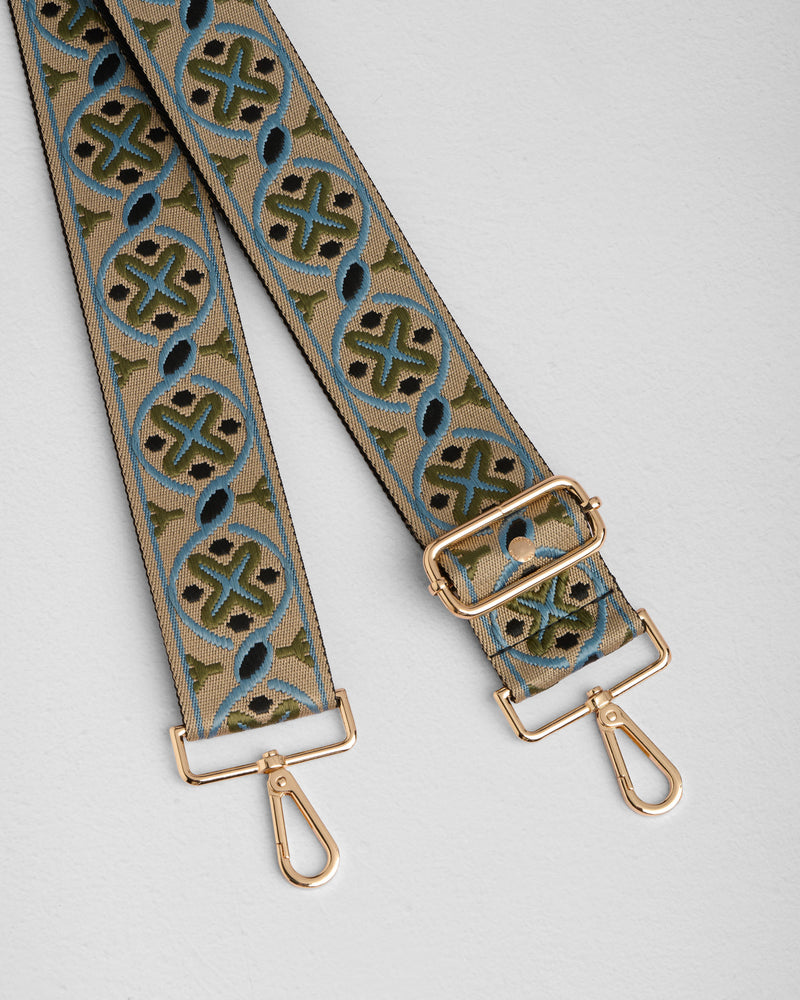 Strap Green Regal Weave-Pom Pom London