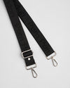 Strap Logo Black Silver Hardware
