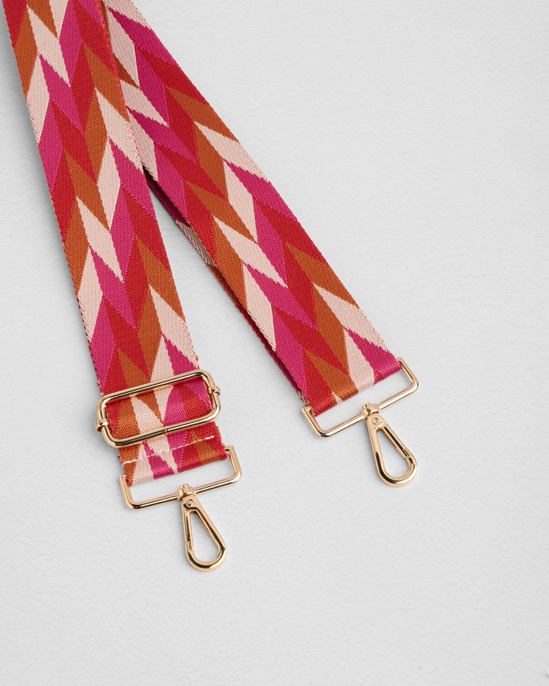 Strap Magenta Harlequin-Pom Pom London