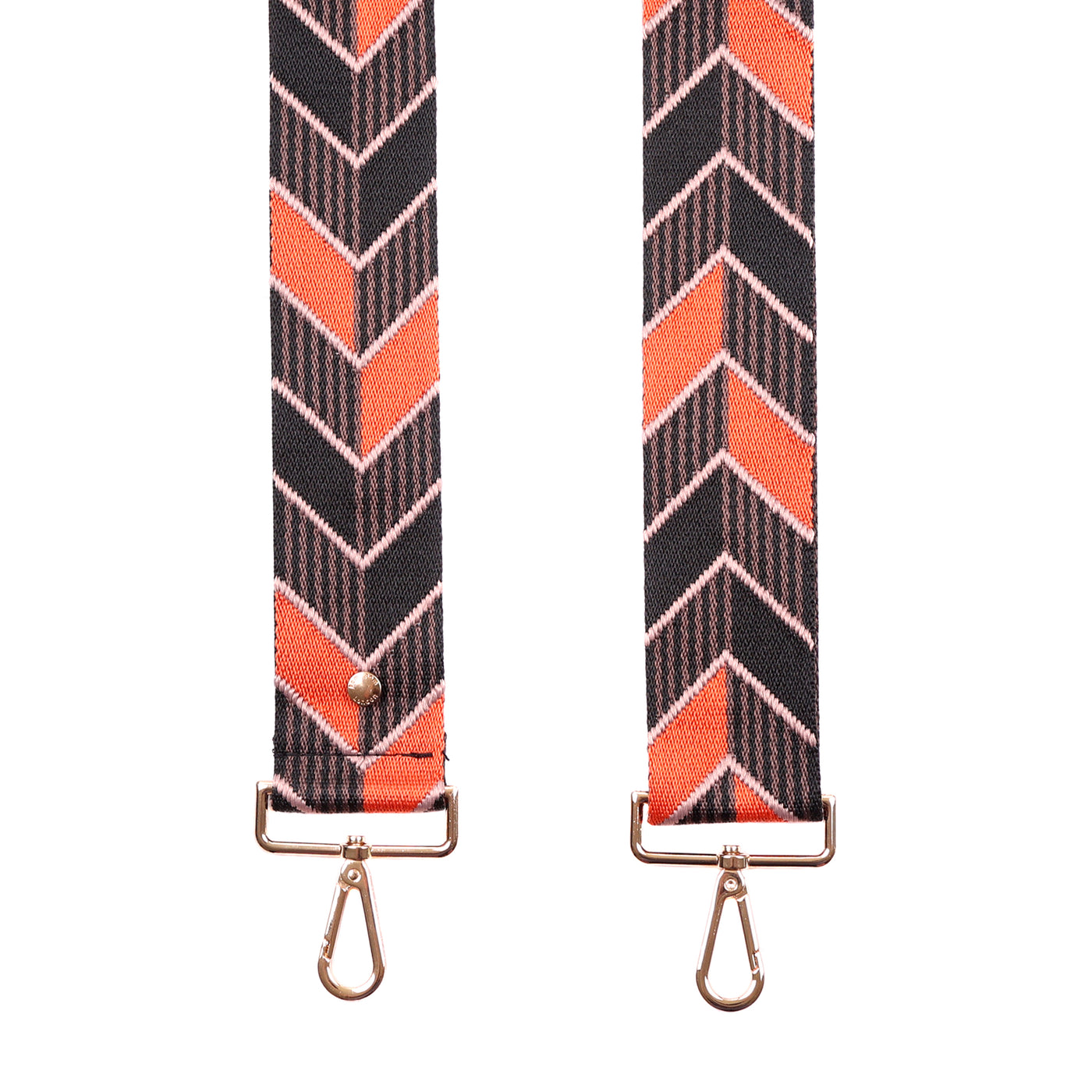 Strap Orange & Black Arrow-Pom Pom London