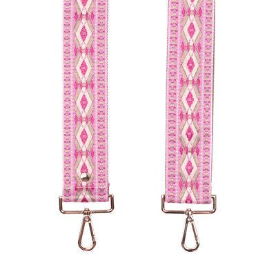 Strap Pink Embroidered-Pom Pom London