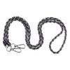 Strap Silver Chain Black Weave