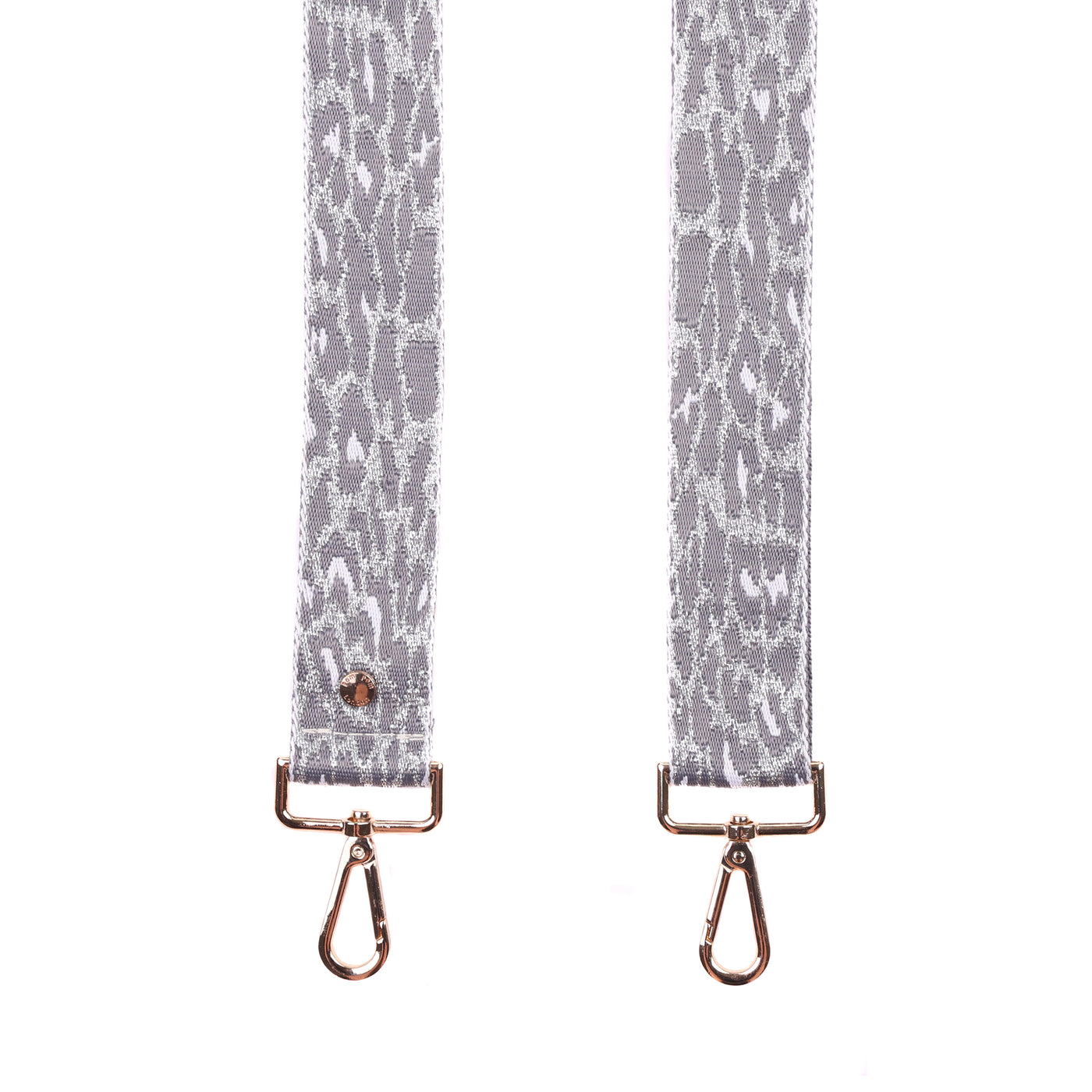 Strap Silver & Grey Leopard-Pom Pom London