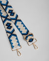 Strap Slate Blue Sparkle Embroidered