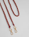 Strap Gold Chain Burnt Rhubarb Weave