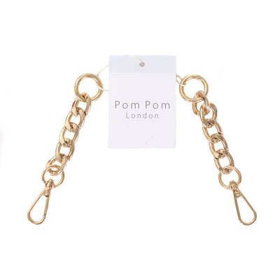 Strap Gold Chain - Strap Extension Set - Pom Pom London