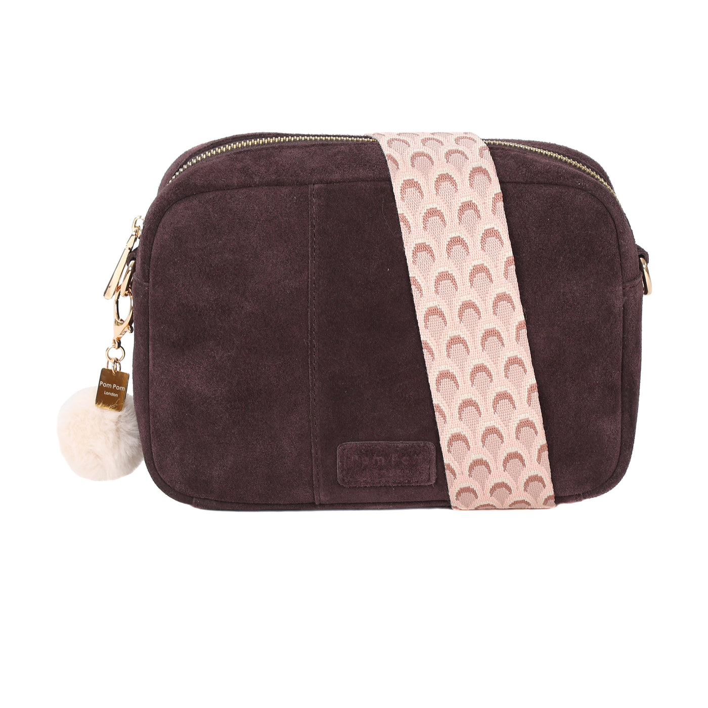 Mayfair Suede Bag Chocolate Plum