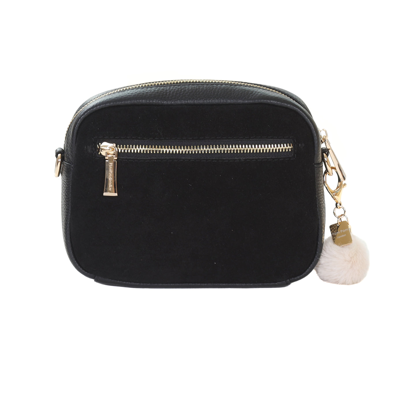 Mayfair Suede & Leather Bag Black