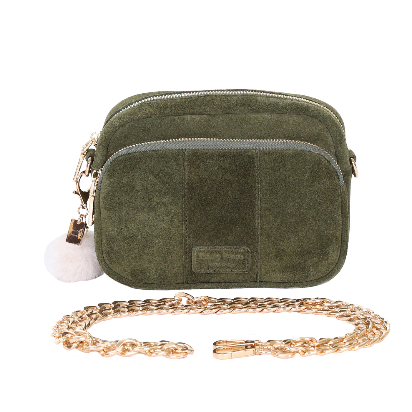 Mayfair Suede Bag Olive Green