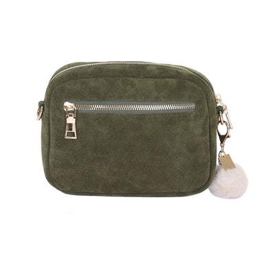 Mayfair Suede Bag Olive Green