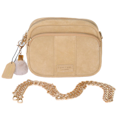 Mayfair Suede Bag Sand & Accessories