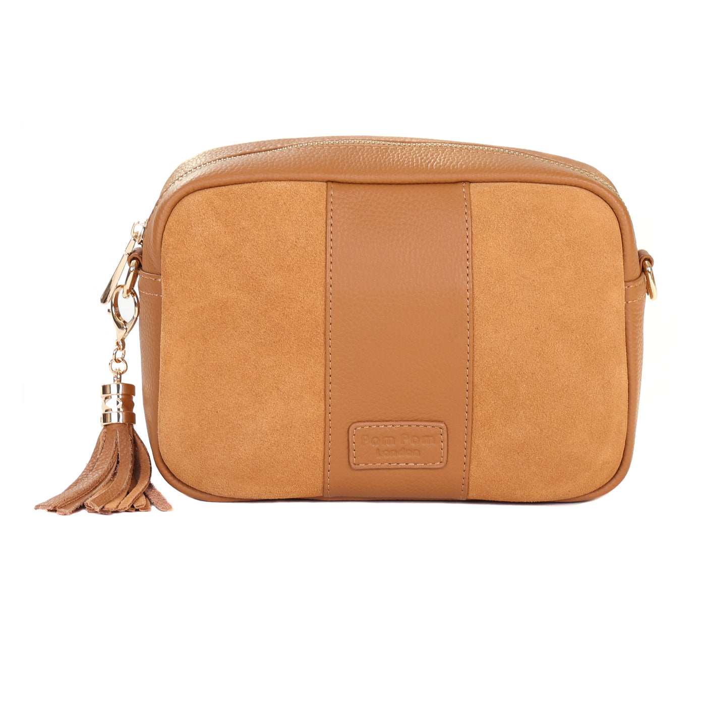 City Suede & Leather Bag Maple