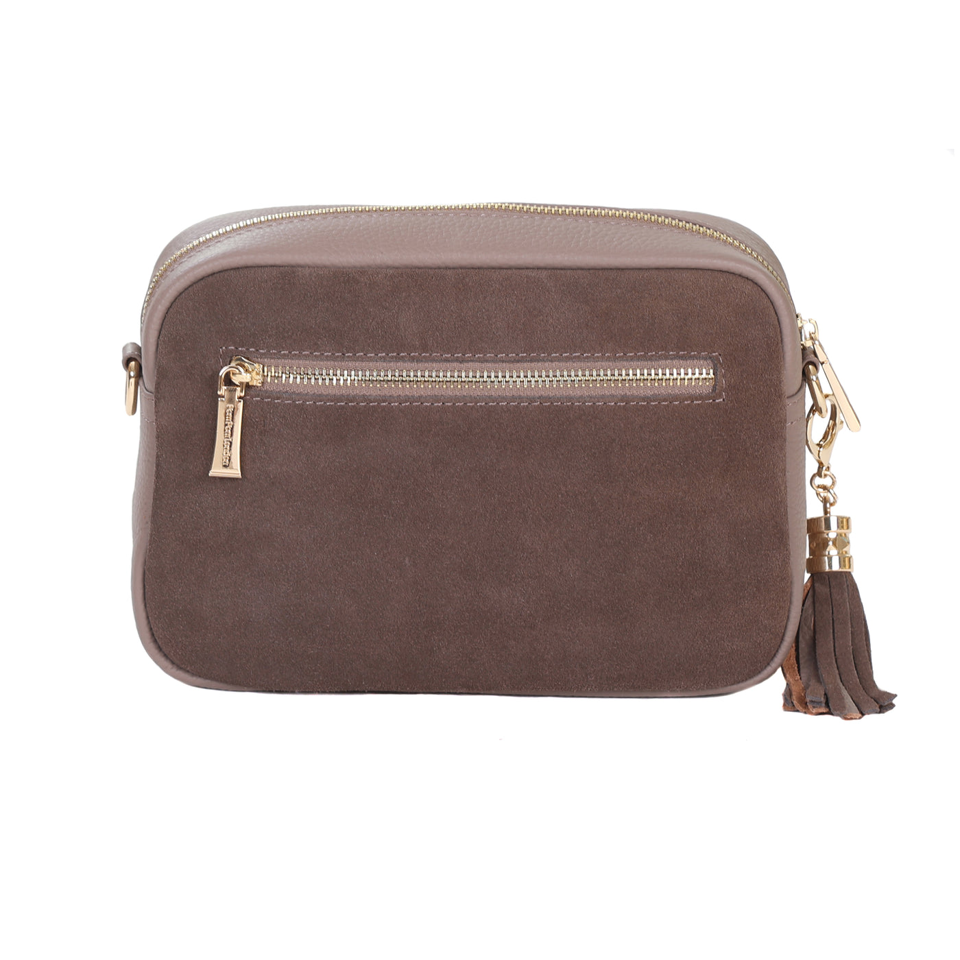 City Suede & Leather Bag Mocha