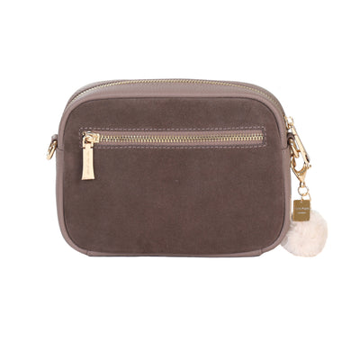 Mayfair Suede & Leather Bag Mocha