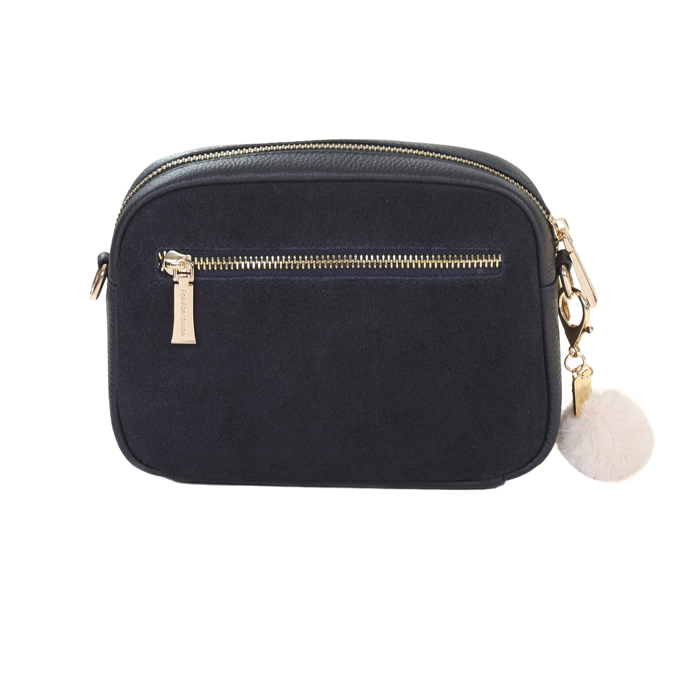 Mayfair Suede & Leather Bag Navy