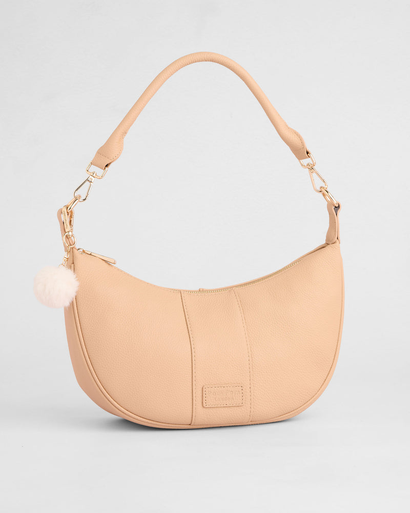 Sutton Sling Bag Almond Beige-Pom Pom London