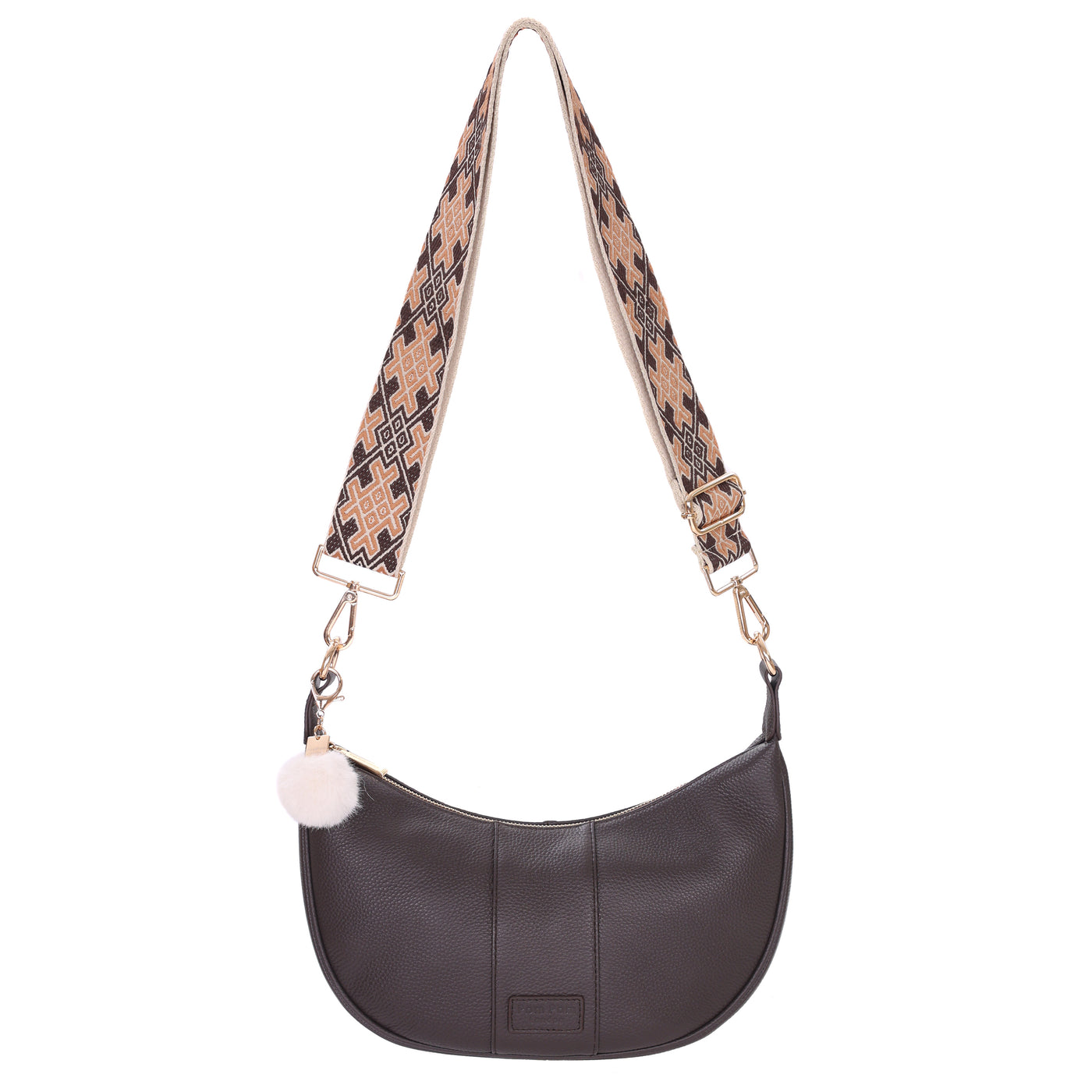 Sutton Sling Bag Conker-Pom Pom London