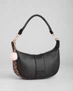 Sutton Sling Bag Leopard Print Black