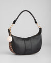 Sutton Sling Bag Leopard Print Black