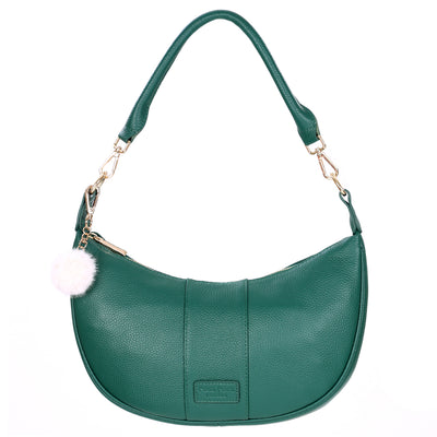 Sutton Sling Bag Madeira Green-Pom Pom London