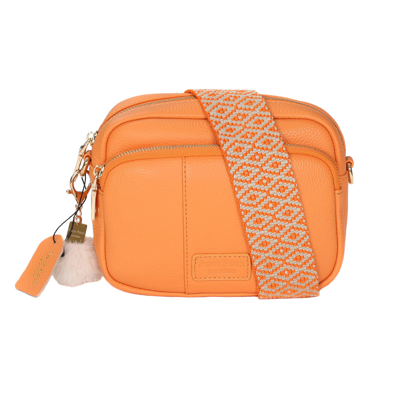 Mayfair Bag Tangerine & Accessories - Pom Pom London