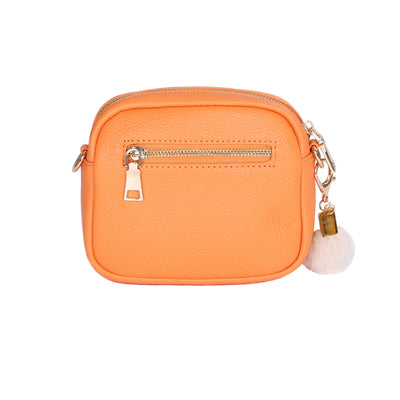 Mayfair MINI Bag Tangerine & Accessories - Pom Pom London