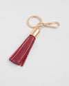 Tassel Keyring Burnt Rhubarb