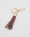 Tassel Keyring Dark Maroon