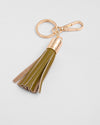 Tassel Keyring Olive Green