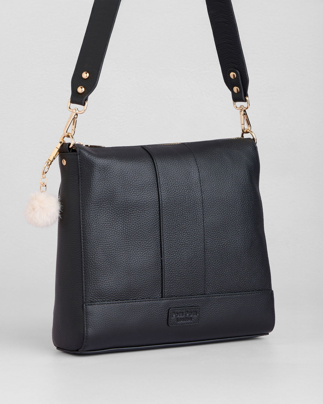 Westminster Bag Messenger Tote in Black – Pom Pom London