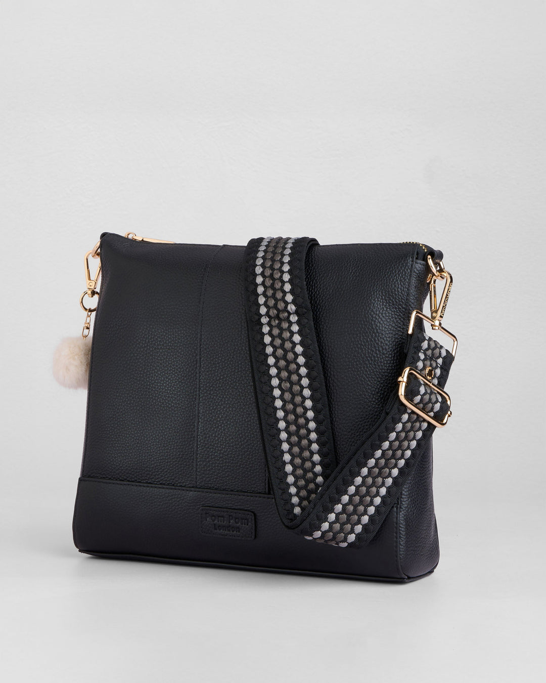 Westminster Bag Messenger Tote in Black – Pom Pom London