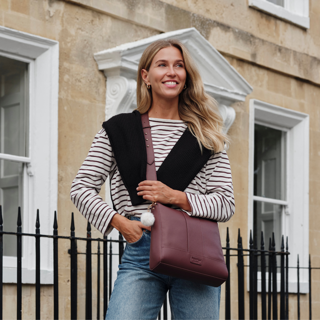 Westminster Bag Deep Burgundy & Accessories-Pom Pom London