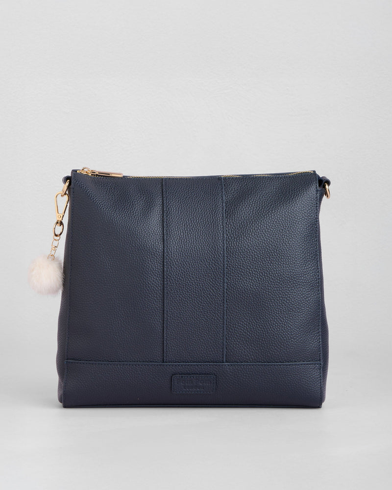 Westminster Bag Navy & Accessories-Pom Pom London