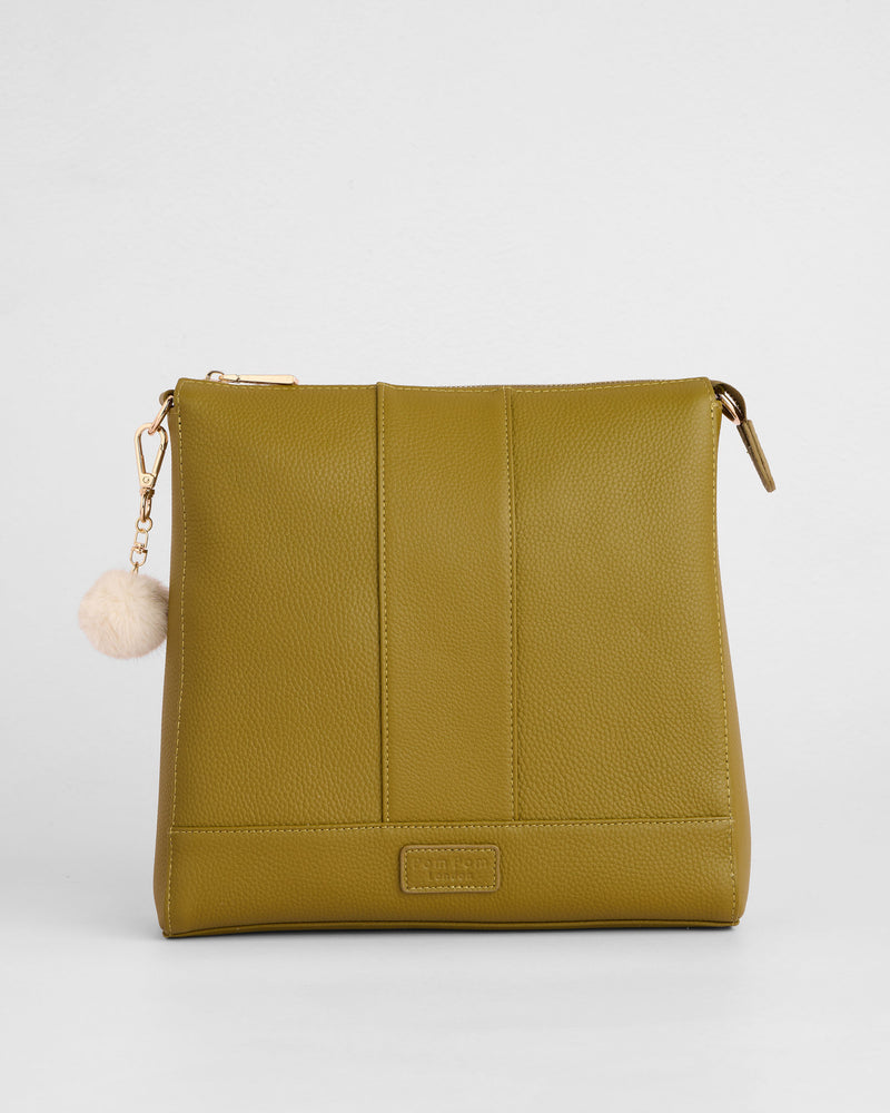 Westminster Bag Olive Green-Pom Pom London
