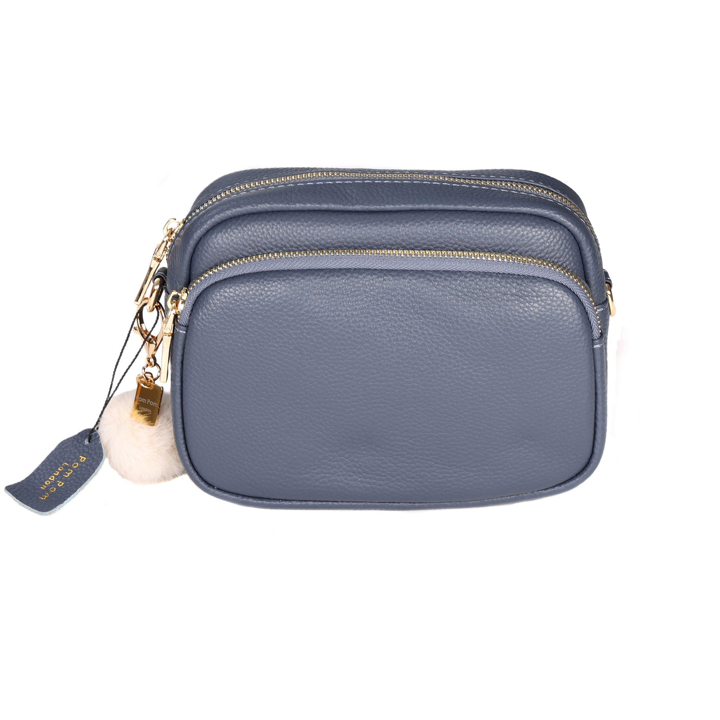 Mayfair Bag Slate Blue & Accessories - Pom Pom London