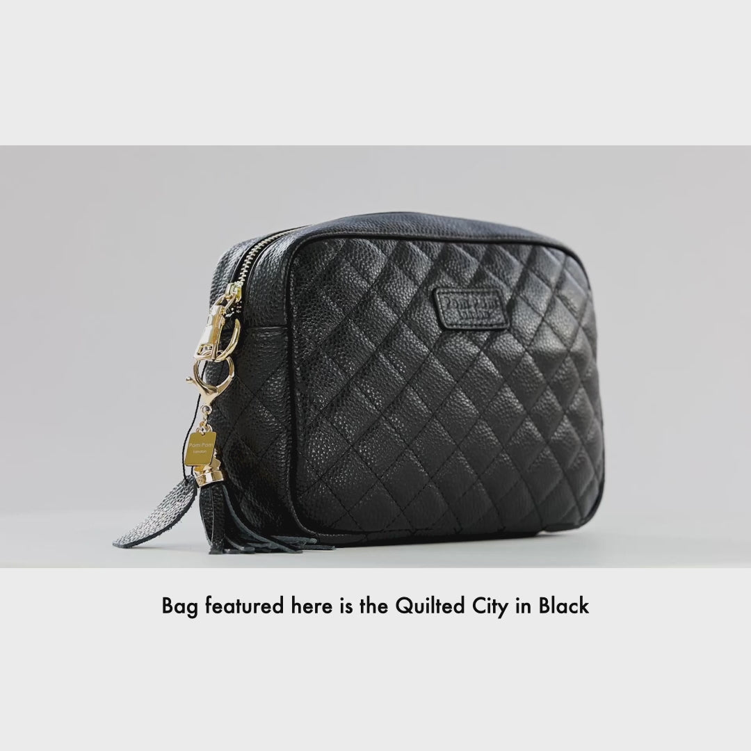 Quilted City Bag Black & Accessories